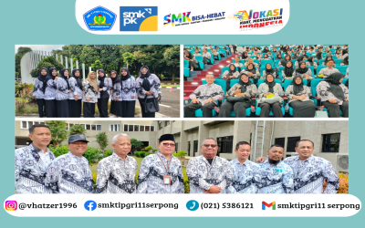 Guru dan Tenaga Kependidikan SMKS TI PGRI 11 Serpong Ikuti Seminar Pendidikan dalam Rangka HUT ke-80 PGRI dan Hari Guru Nasional Tahun 2025