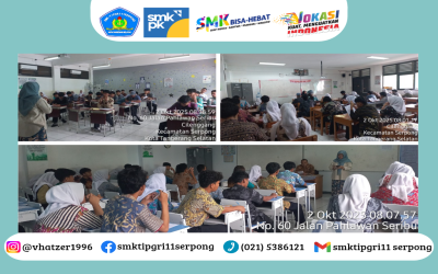 Hari Keempat, Pelaksanaan Sumatif Tengah Semester Ganjil 2025/2026 di SMKS TI PGRI 11 Serpong Berlangsung Kondusif