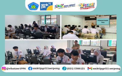 SMKS TI PGRI 11 Serpong Gelar Gladi Bersih TKA 2026