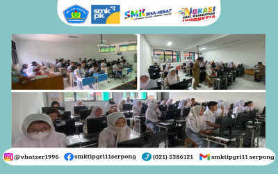 Simulasi Tes Kompetensi Akademik (TKA) di SMKS TI PGRI 11 Serpong Berjalan Lancar dan Tertib